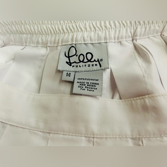 New White Lilly Pulitzer Tennis Skirt sz 14 Pleated Ladybugs Pickleball Summer - Picture 6 of 16